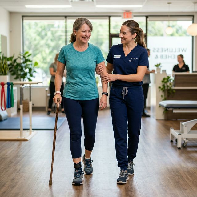 Supportive physiotherapy session